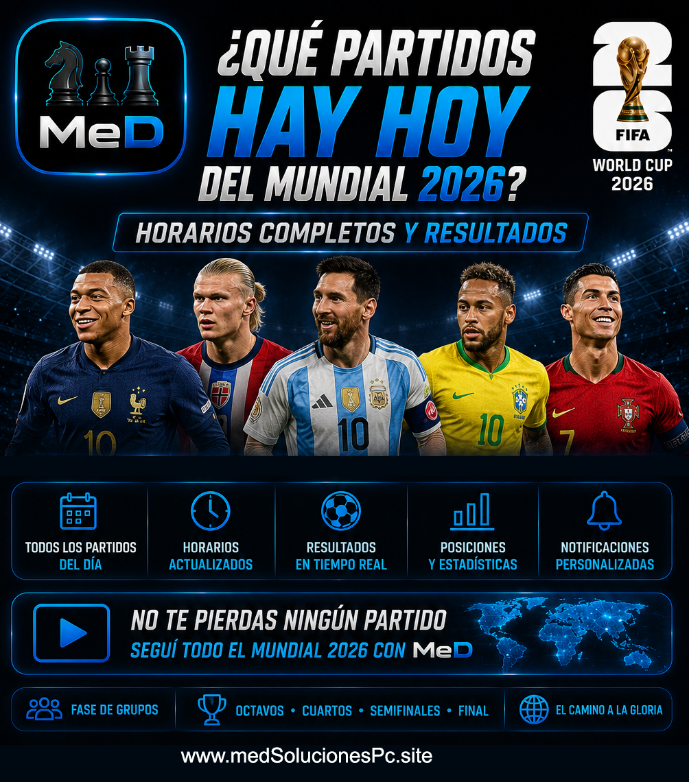 ¿Qué partidos hay hoy del mundial 2026? Horarios completos